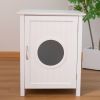 Litter box shell, hidden litter box furniture cabinet, indoor cat room side table, large pet box bedside table, litter box toilet