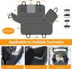 Simple Deluxe Dog Car Seat Cover for Back Seat, 100% Waterproof Pet Seat Protector with Mesh Window, Scratchproof & Nonslip Dog Hammock for Cars