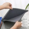 Cat Litter Mat, Kitty Litter Trapping Mat, Double Layer Mats with MiLi Shape Scratching design, Urine Waterproof, Easy Clean