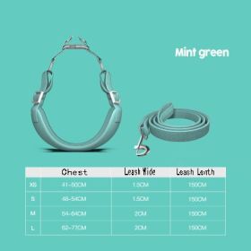 Per Harness with leash (Option: Green-XS)